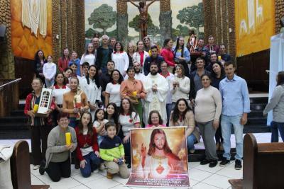 4º dia da Novena da Padroeira Sant´Ana foi presidida pelo Padre Adriano Toczeck